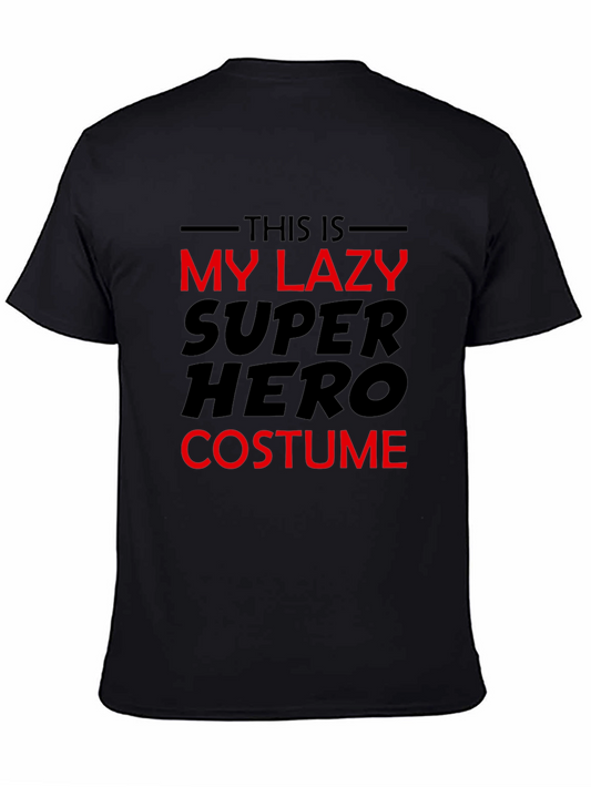 Funny Lazy Superhero Costume T-Shirt