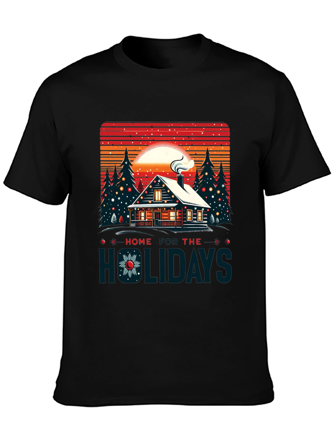 Home for the Holidays Cabin T-Shirt