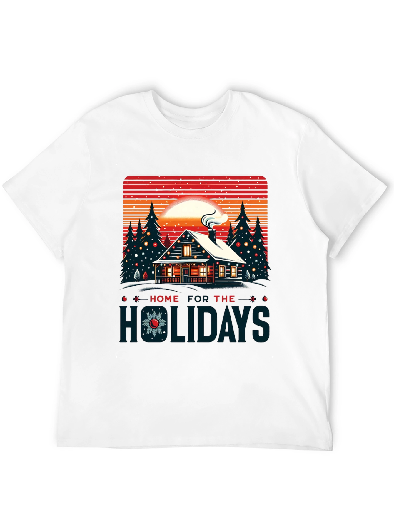 Home for the Holidays Cabin T-Shirt