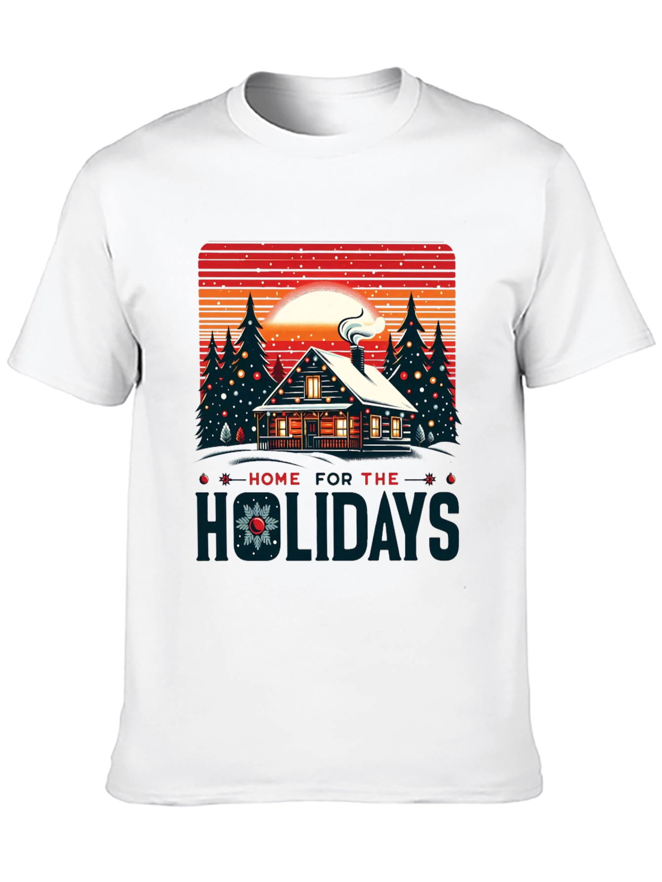 Home for the Holidays Cabin T-Shirt