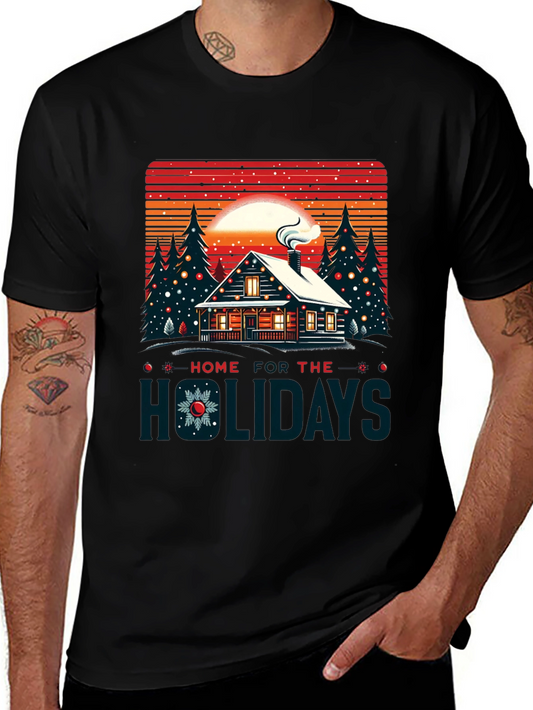 Home for the Holidays Cabin T-Shirt