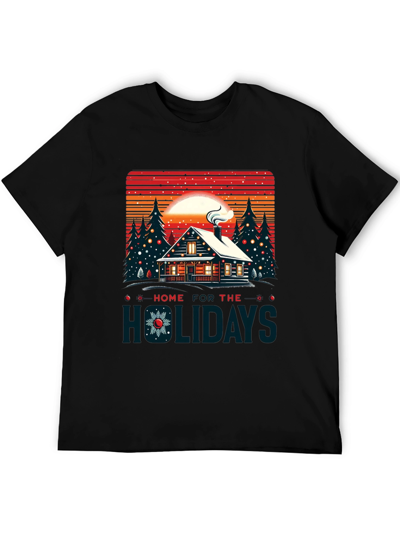 Home for the Holidays Cabin T-Shirt