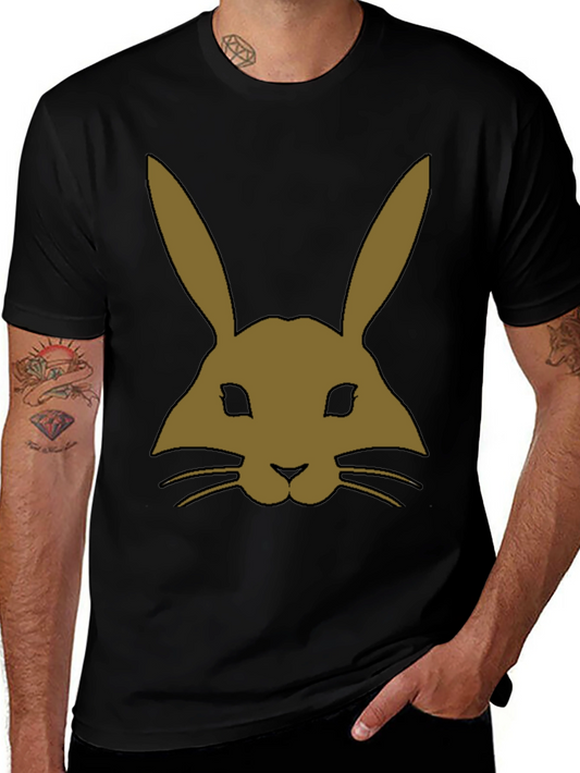 Rabbit Graphic T-Shirt - Black Unisex Tee