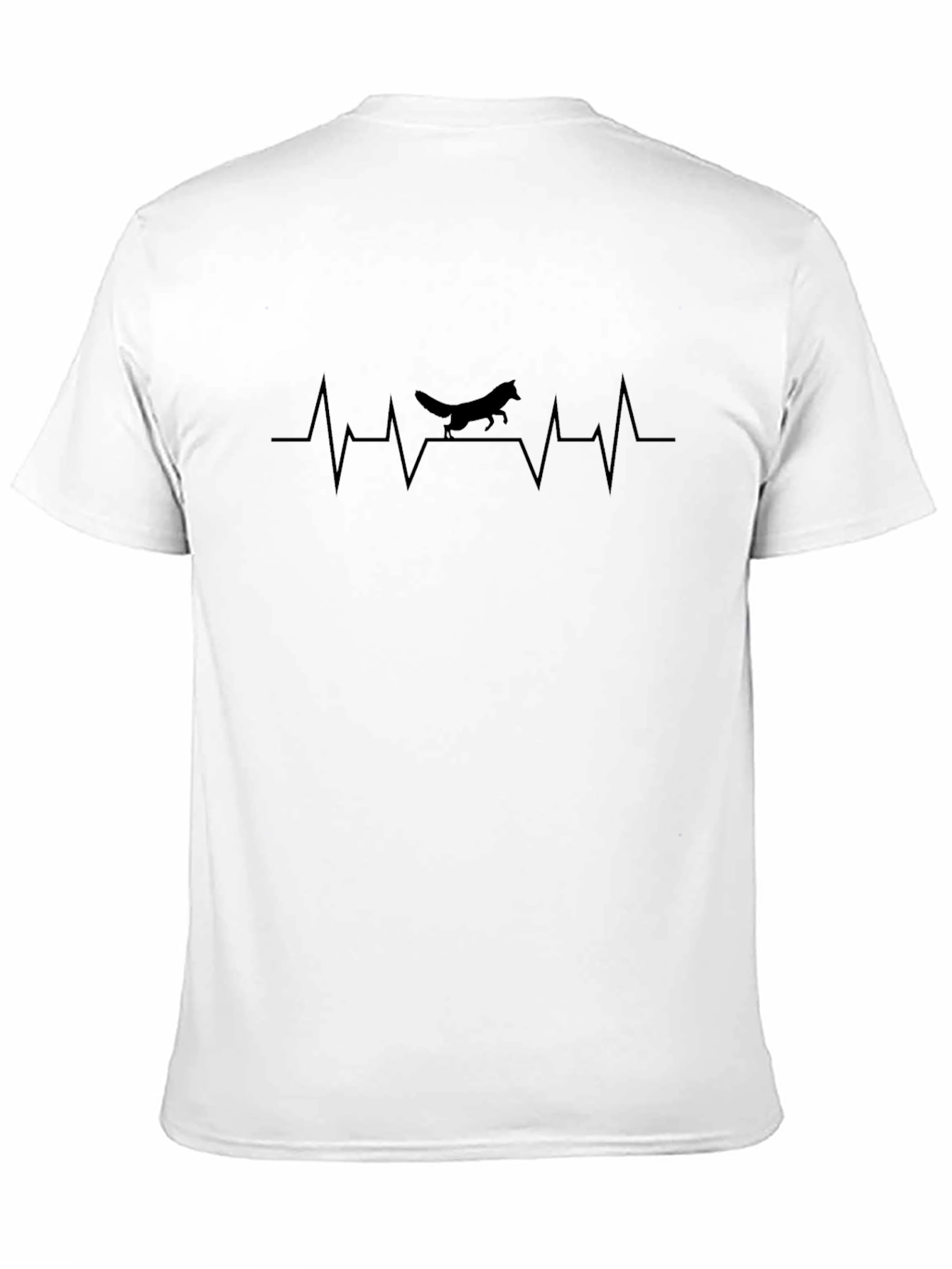 Fox Heartbeat Graphic Tee - Casual Black T-Shirt