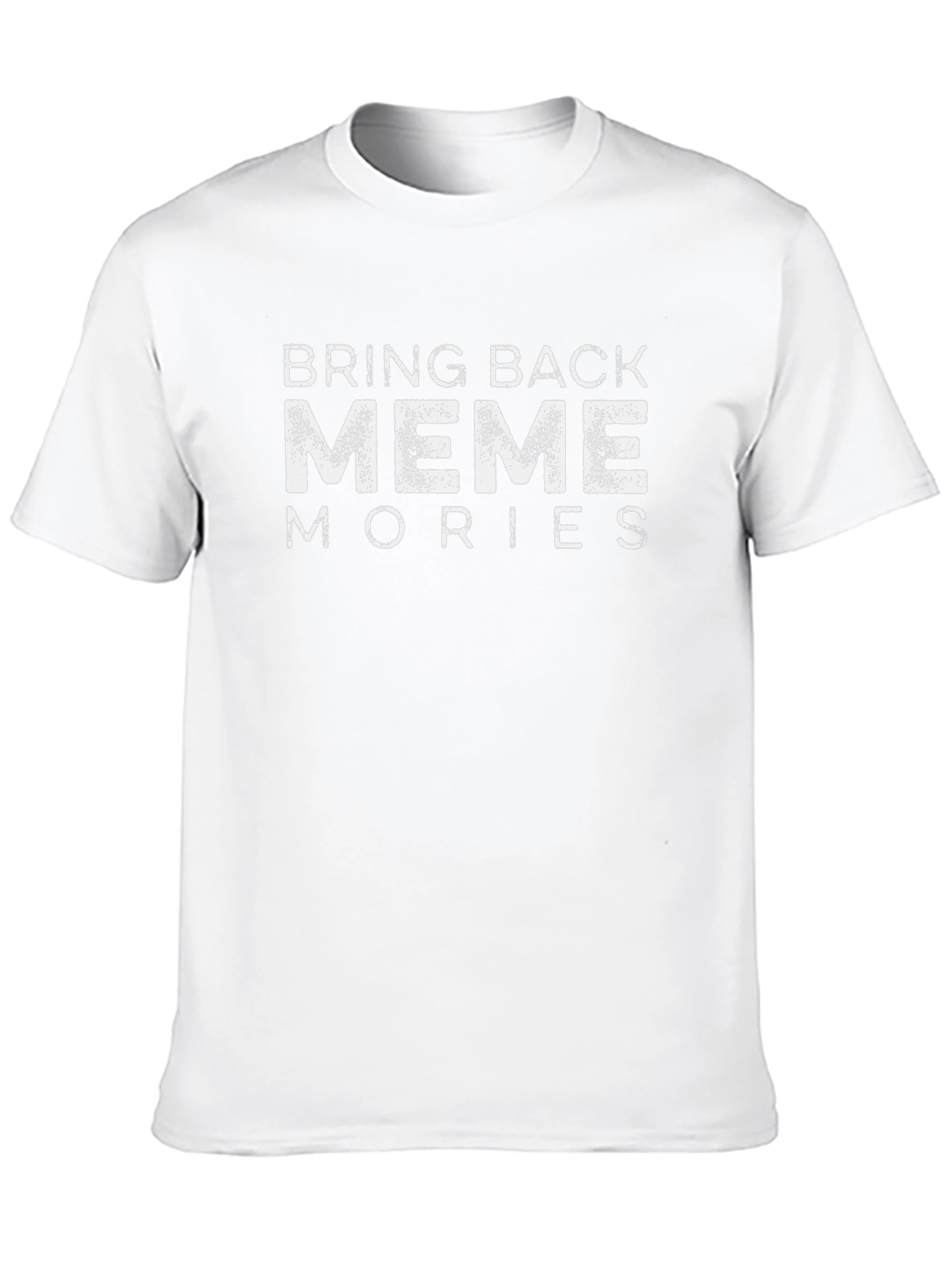 Bring Back Meme Mories Black Cotton Tee