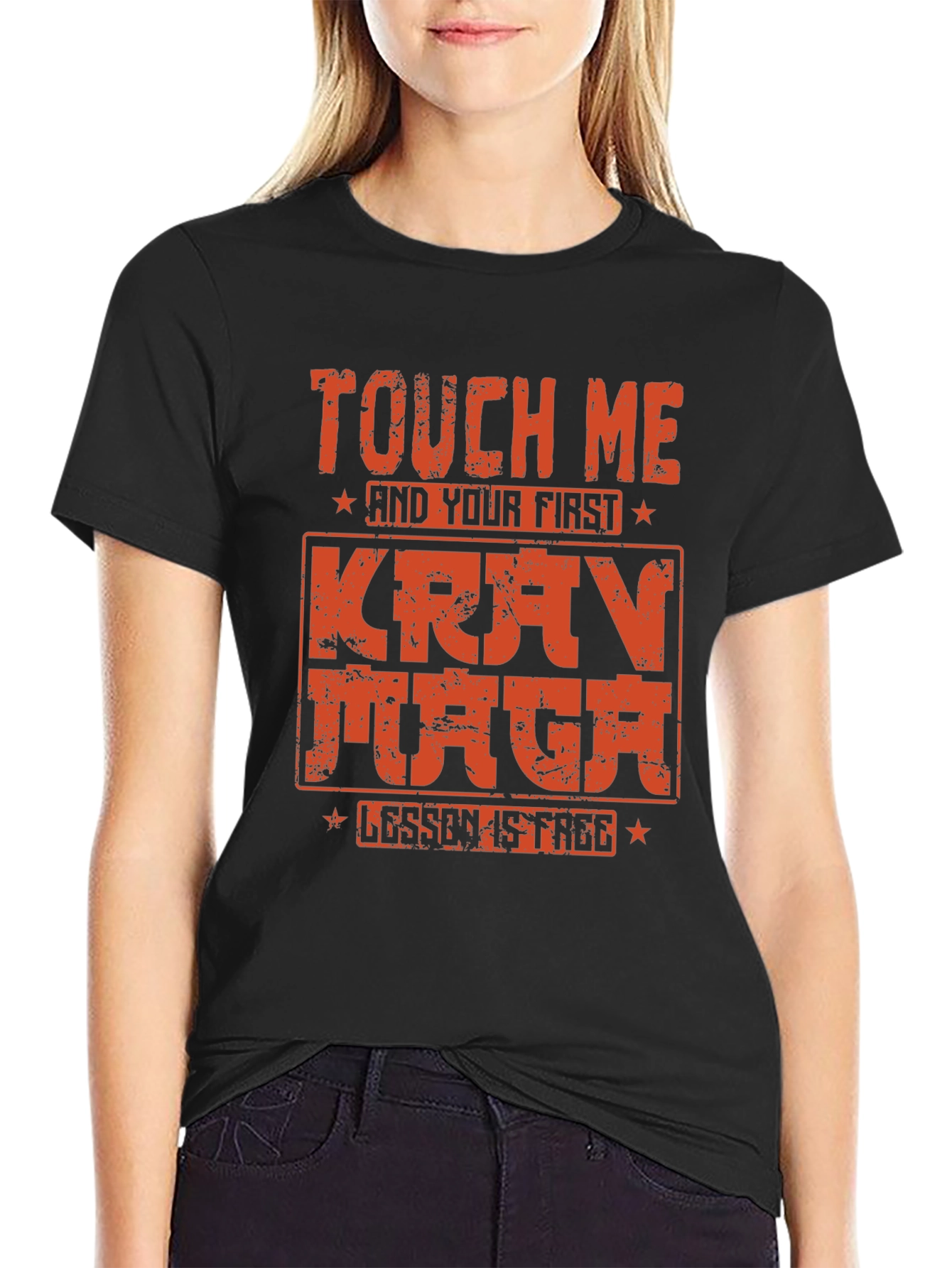 Touch Me Krav Maga Free Lesson Graphic Tee