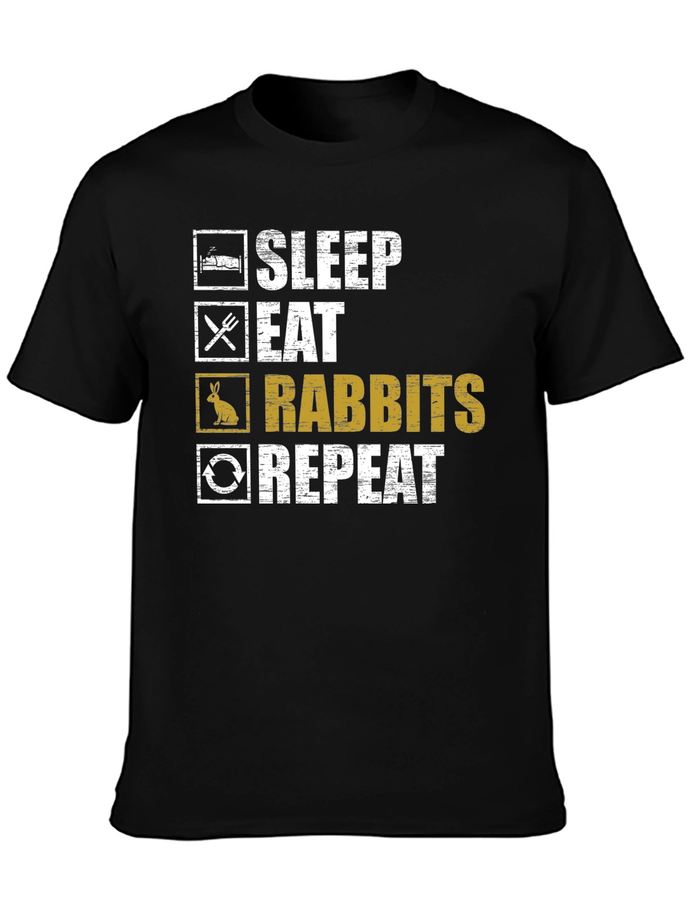 Sleep Eat Rabbits Repeat T-Shirt