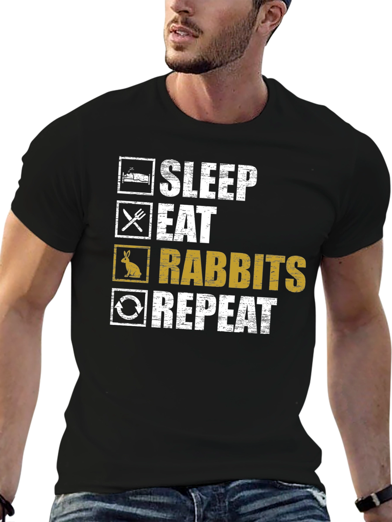 Sleep Eat Rabbits Repeat T-Shirt
