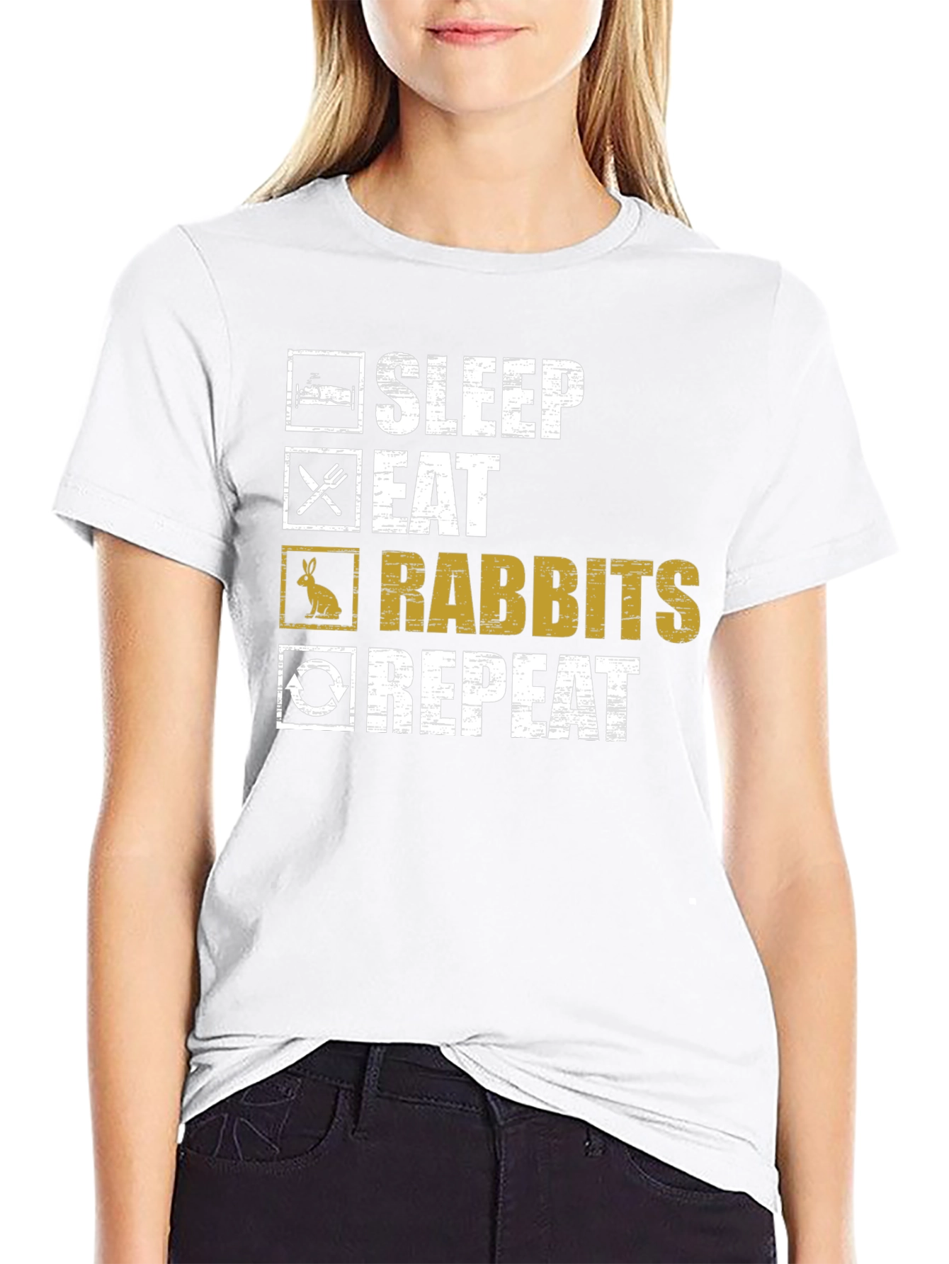 Sleep Eat Rabbits Repeat T-Shirt