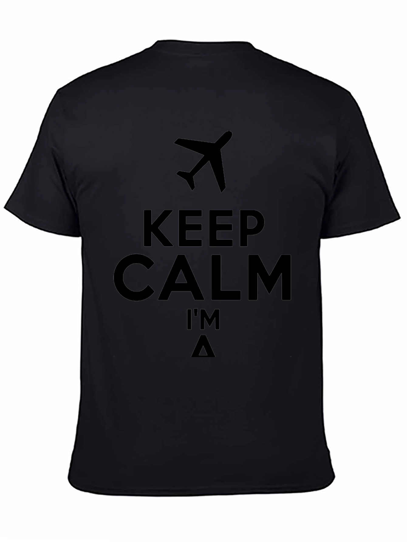 Keep Calm Im A Pilot Black T-Shirt