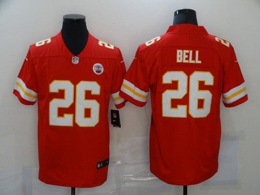 Men's Kansas City Chiefs Leveon Bell #26 Red Game Jerseys