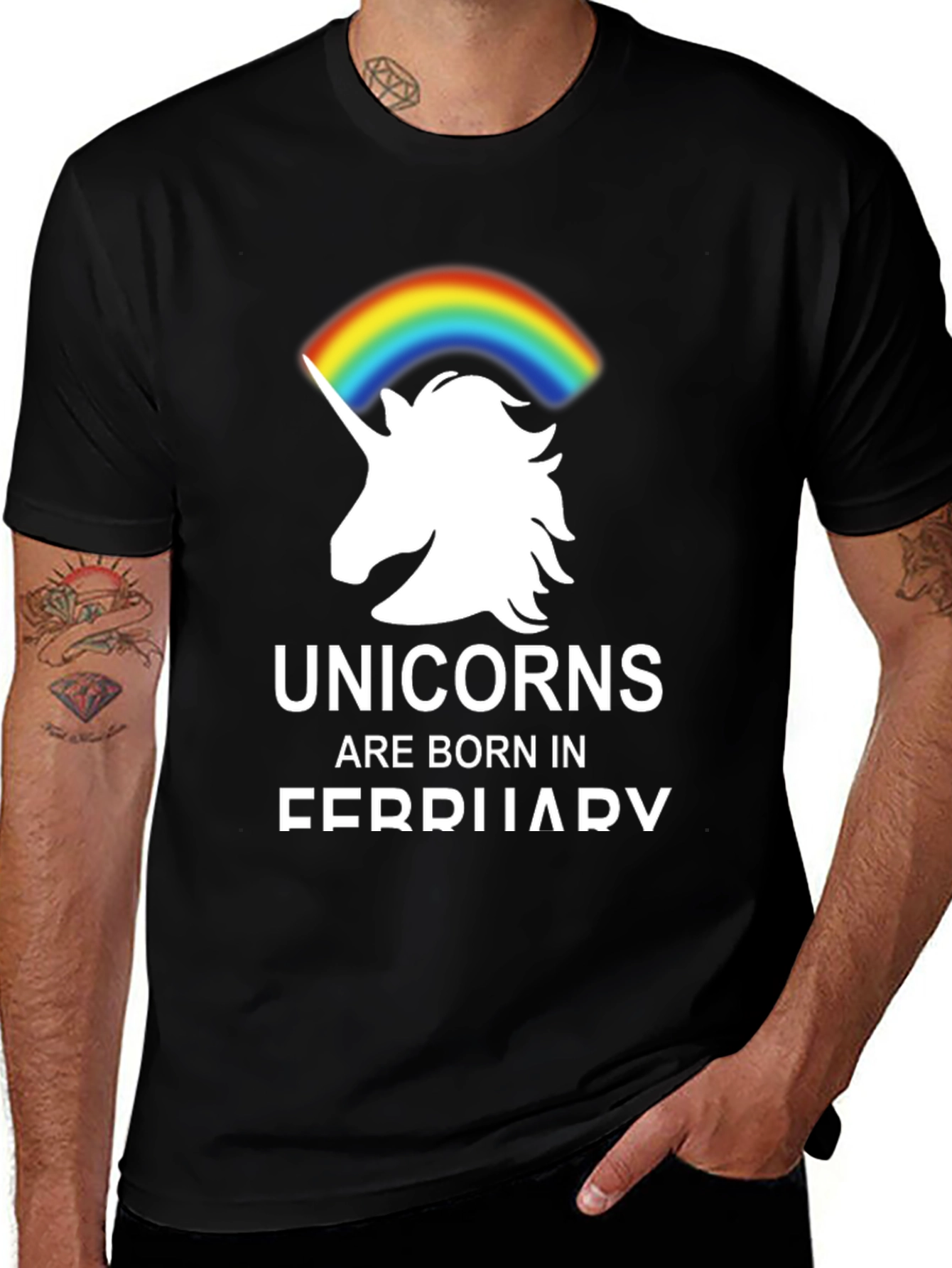Unicorns Born in February T-Shirt
