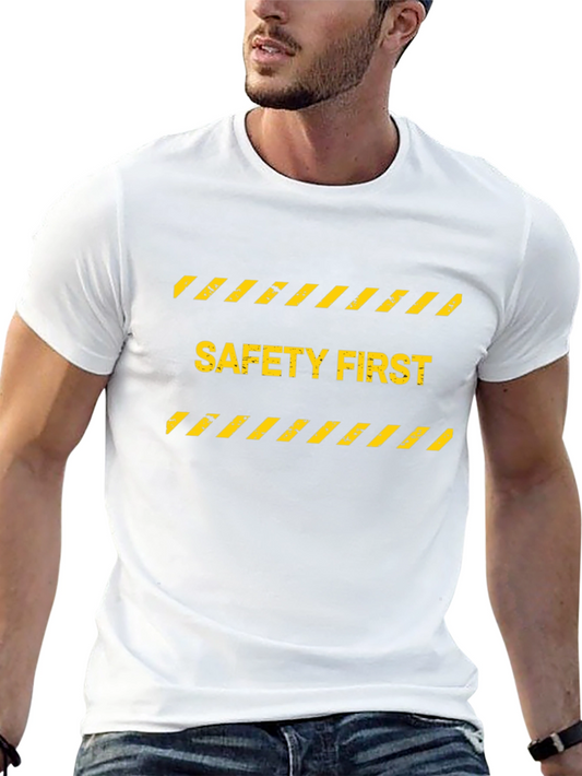 Safety First Crew Neck T-Shirt - Black