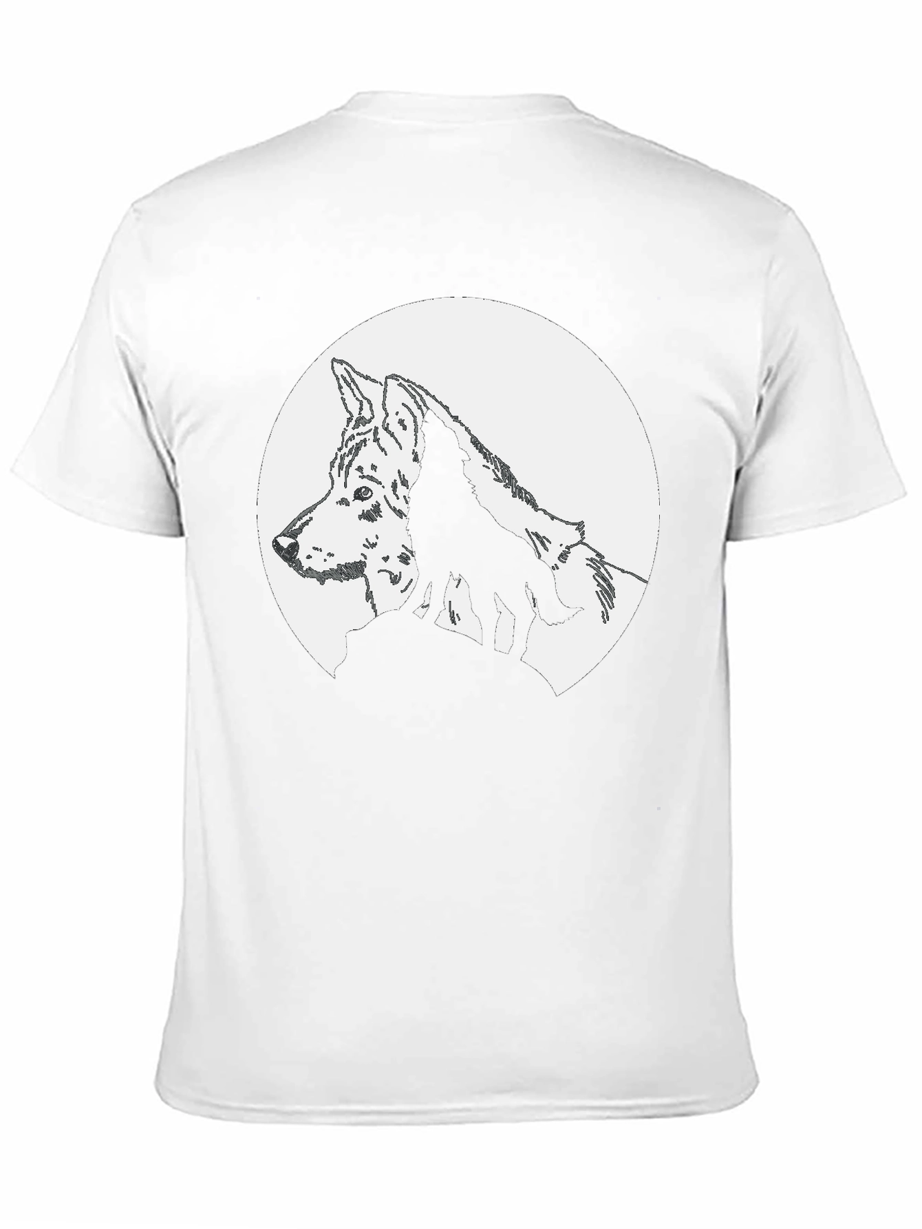 Wolf Moon Graphic T-Shirt - Black