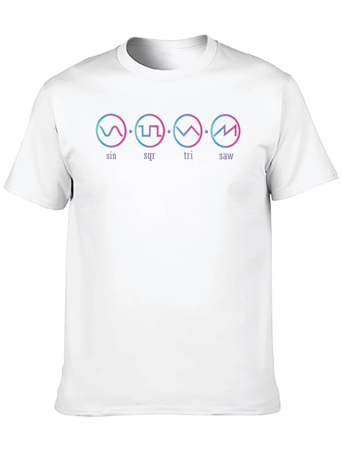 Synth Waveform T-Shirt - Sin Square Triangle Saw