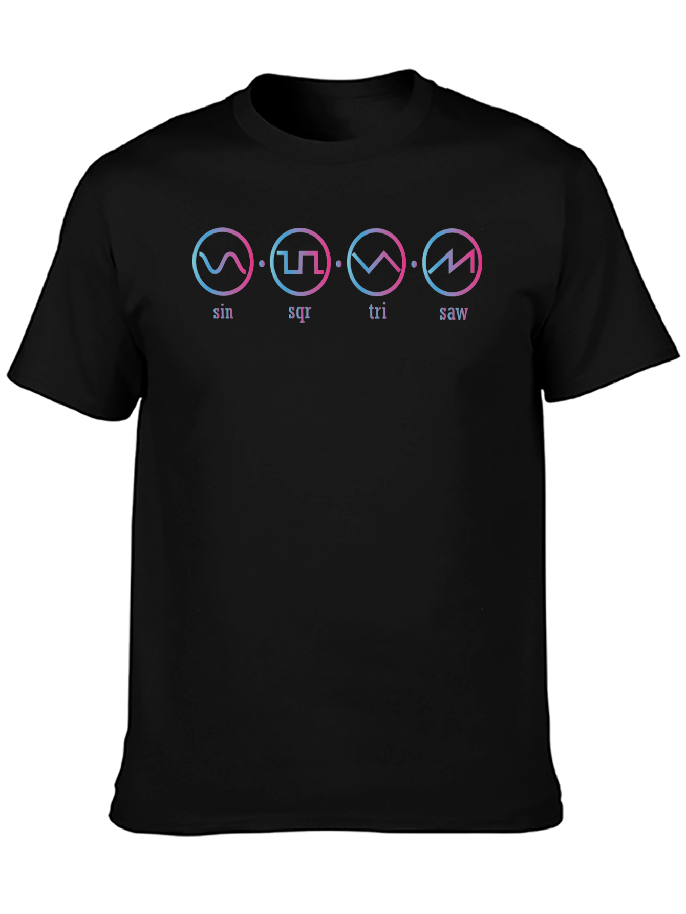 Synth Waveform T-Shirt - Sin Square Triangle Saw