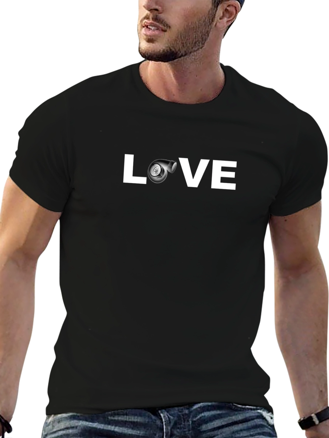 Turbo Love Black Graphic Tee Shirt