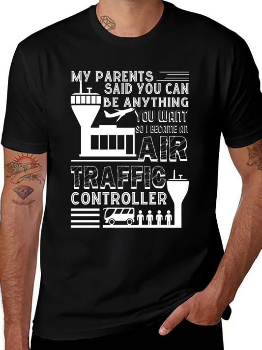 Air Traffic Controller Graphic Tee - Aviation Gift