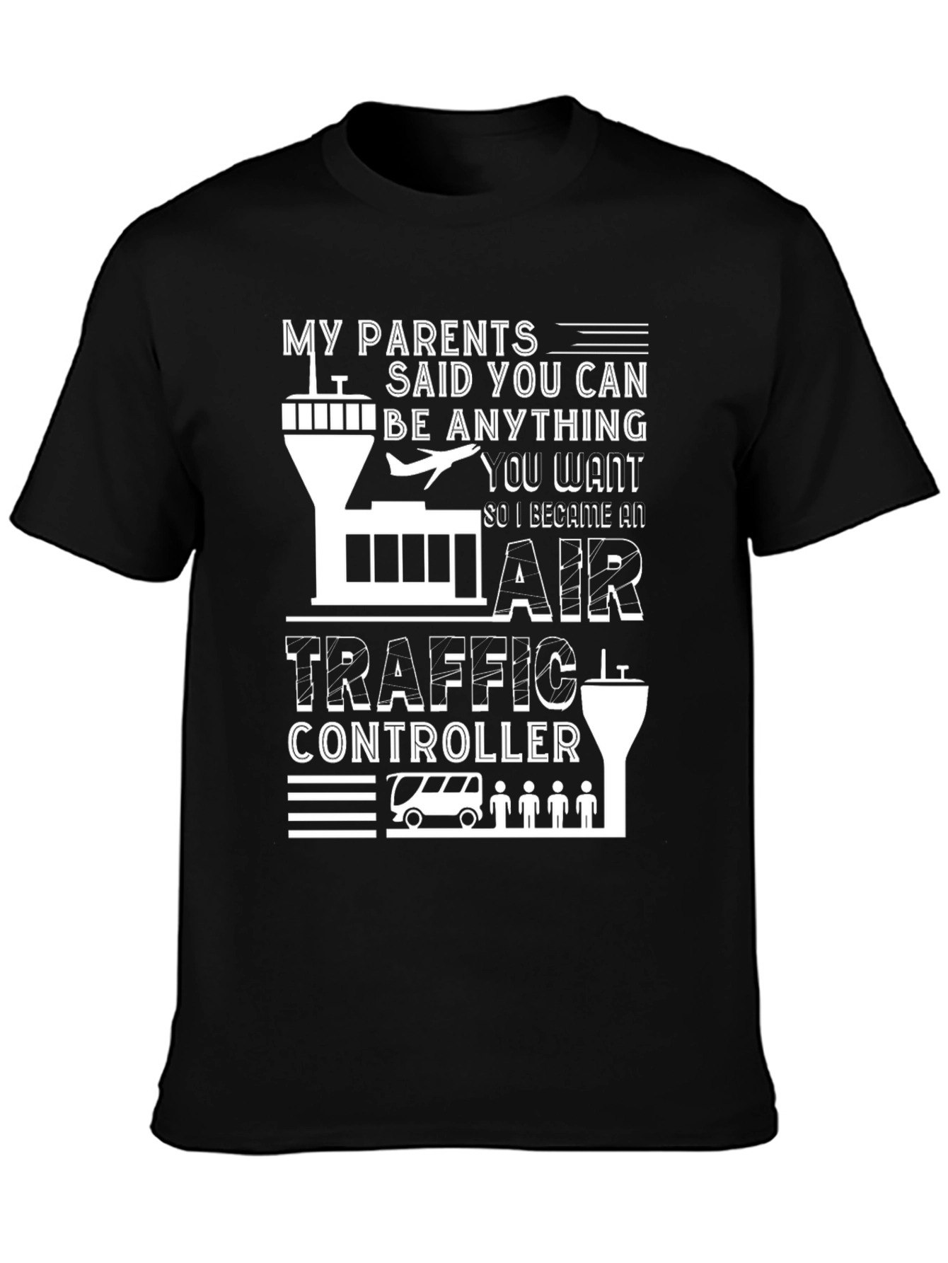 Air Traffic Controller Graphic Tee - Aviation Gift
