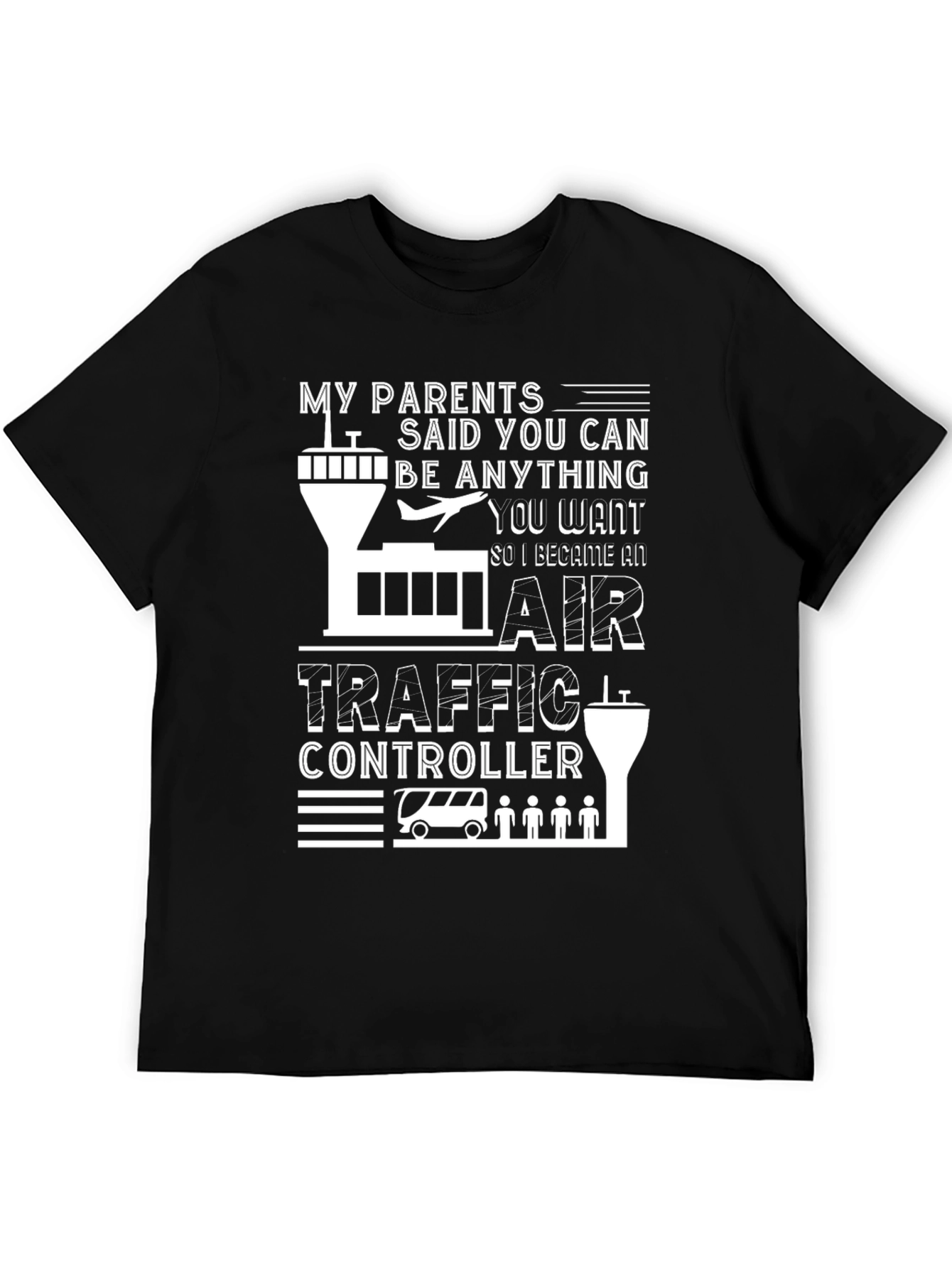 Air Traffic Controller Graphic Tee - Aviation Gift