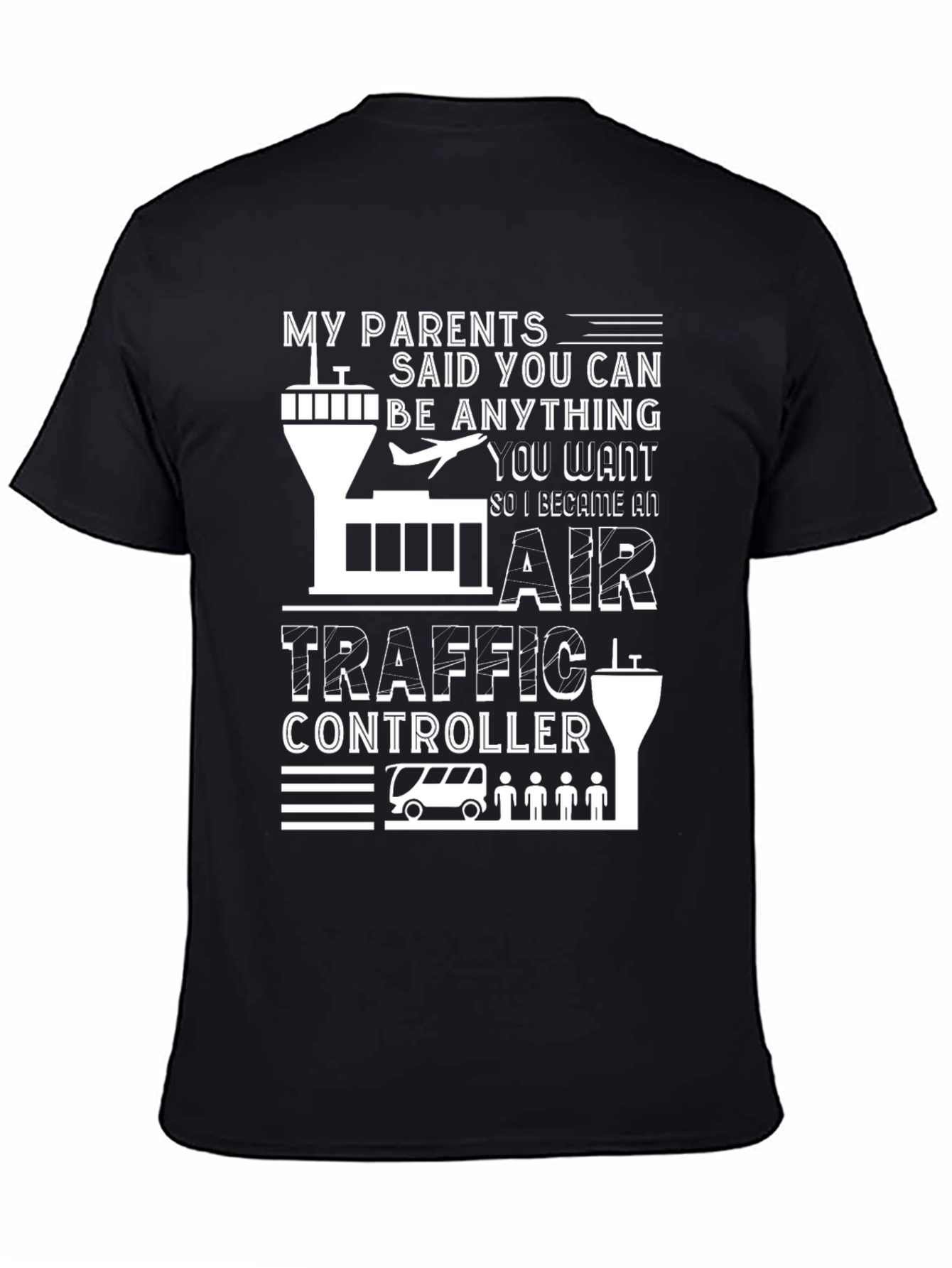 Air Traffic Controller Graphic Tee - Aviation Gift