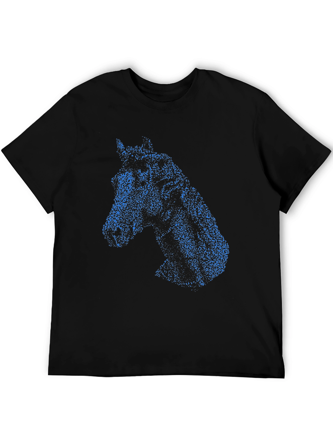 Horse Head Graphic Black T-Shirt