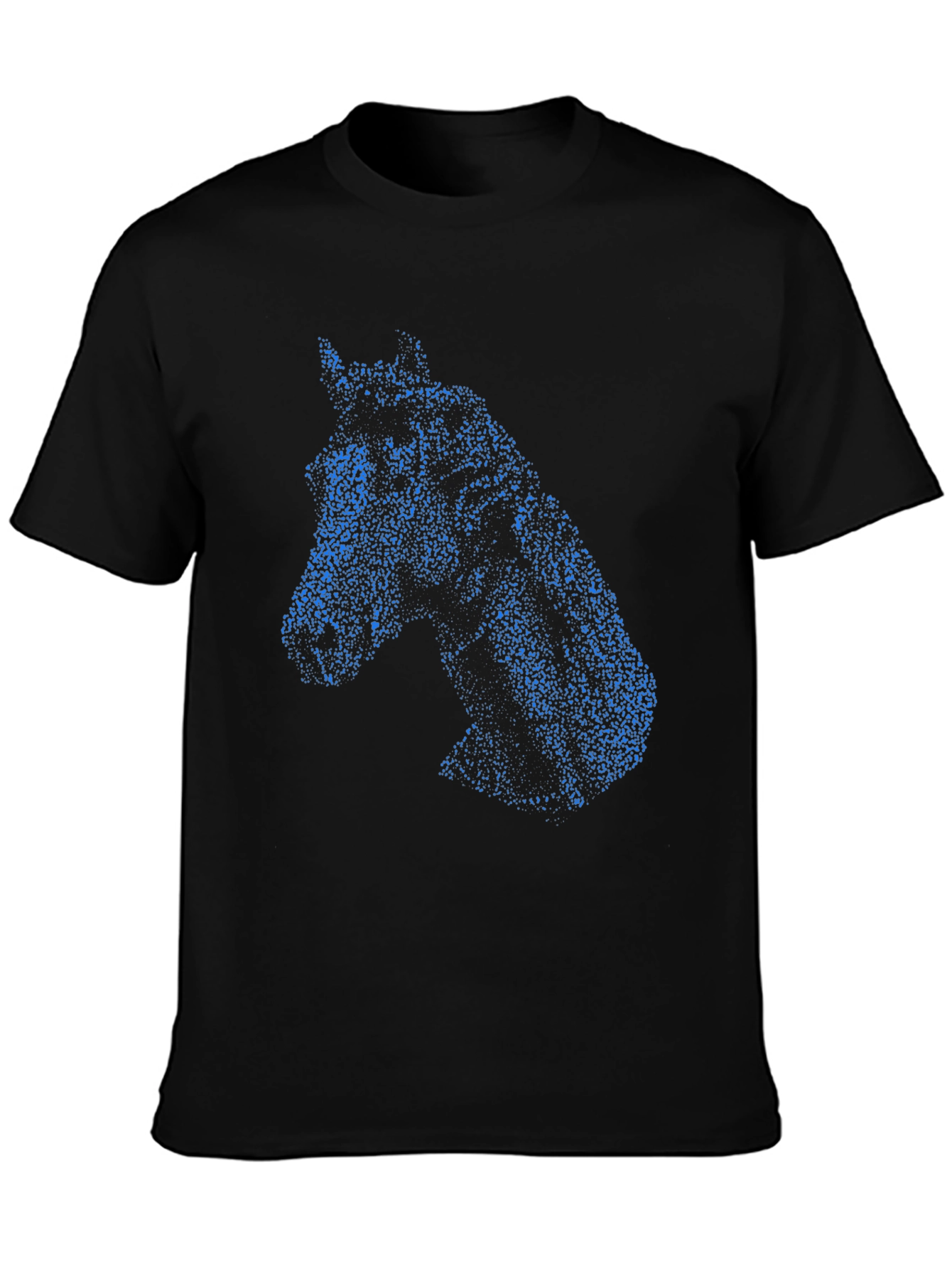 Horse Head Graphic Black T-Shirt