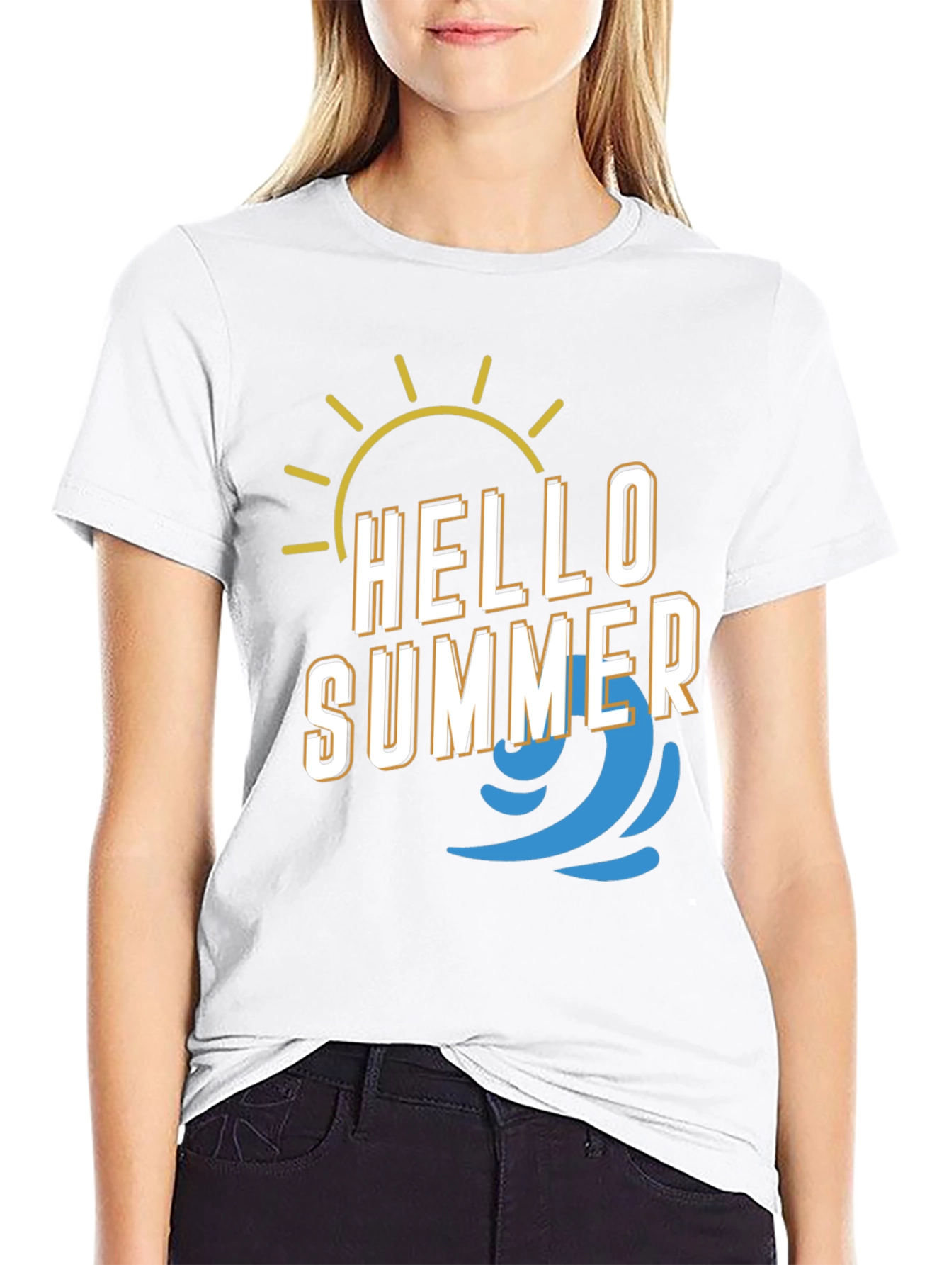 Hello Summer Graphic T-Shirt