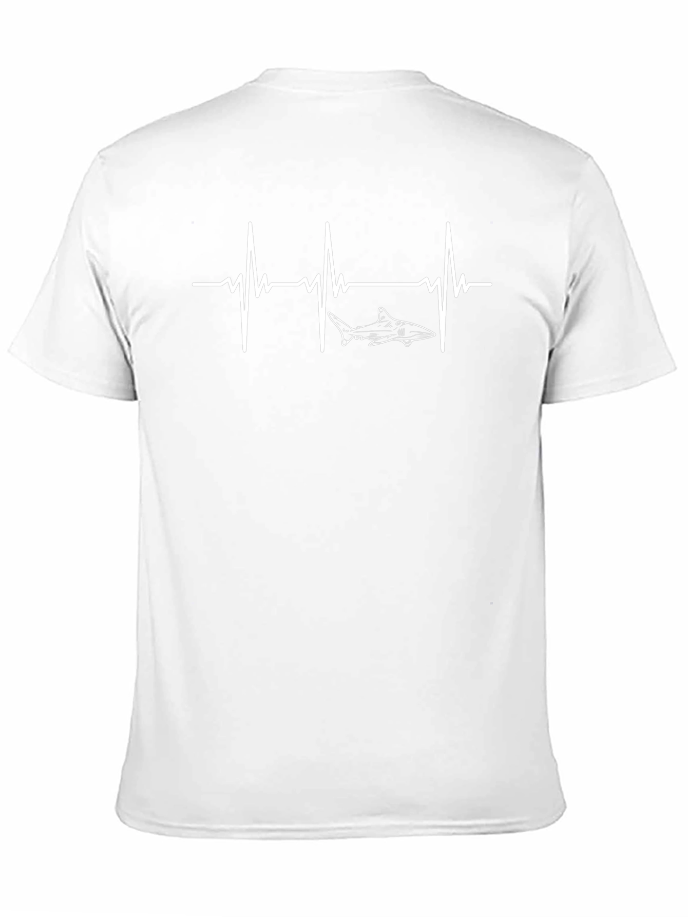 Shark Heartbeat Graphic Tee - Black