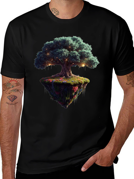 Magical Floating Island Tree Graphic Tee