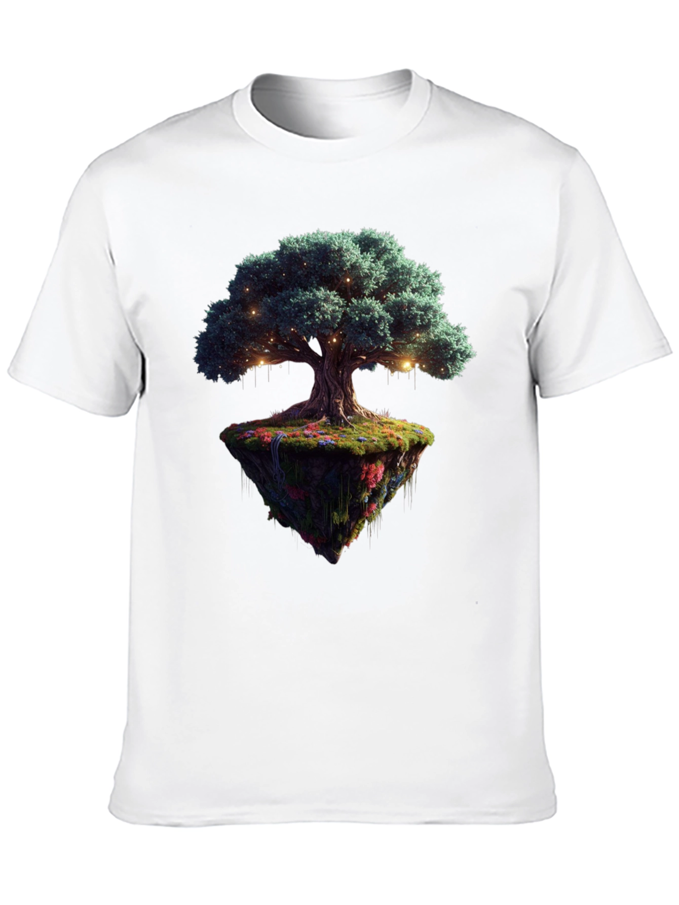 Magical Floating Island Tree Graphic Tee