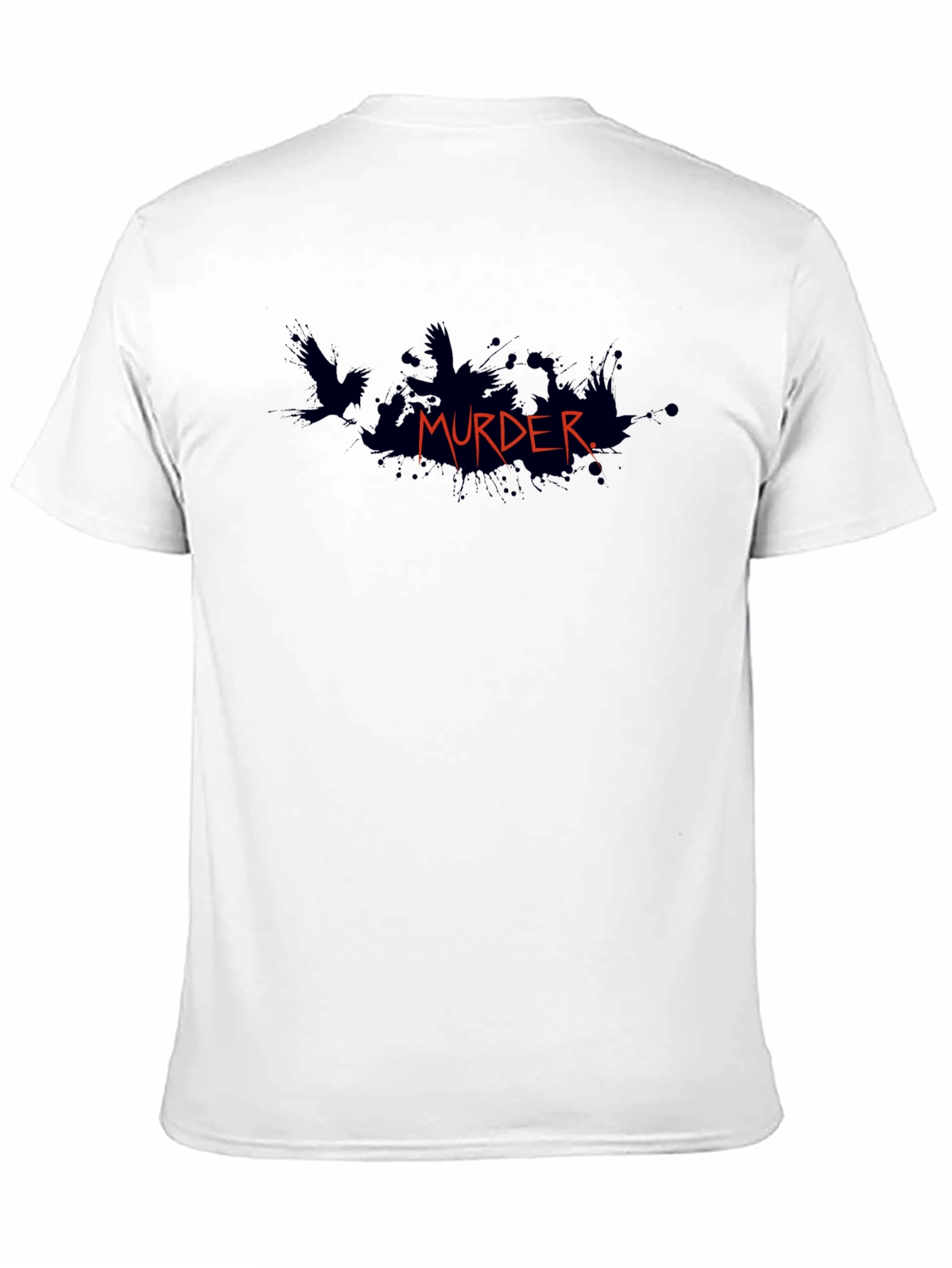 Murder Raven Graphic Tee - Dark Humor Fashion
