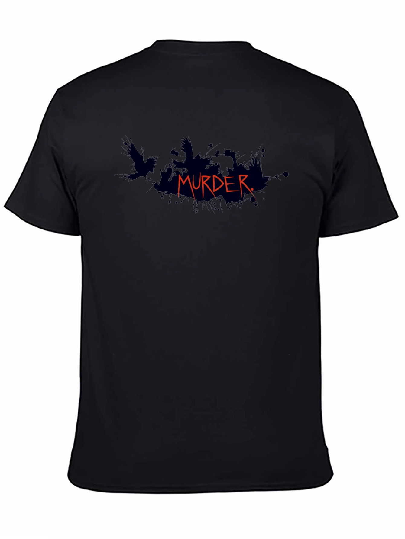 Murder Raven Graphic Tee - Dark Humor Fashion