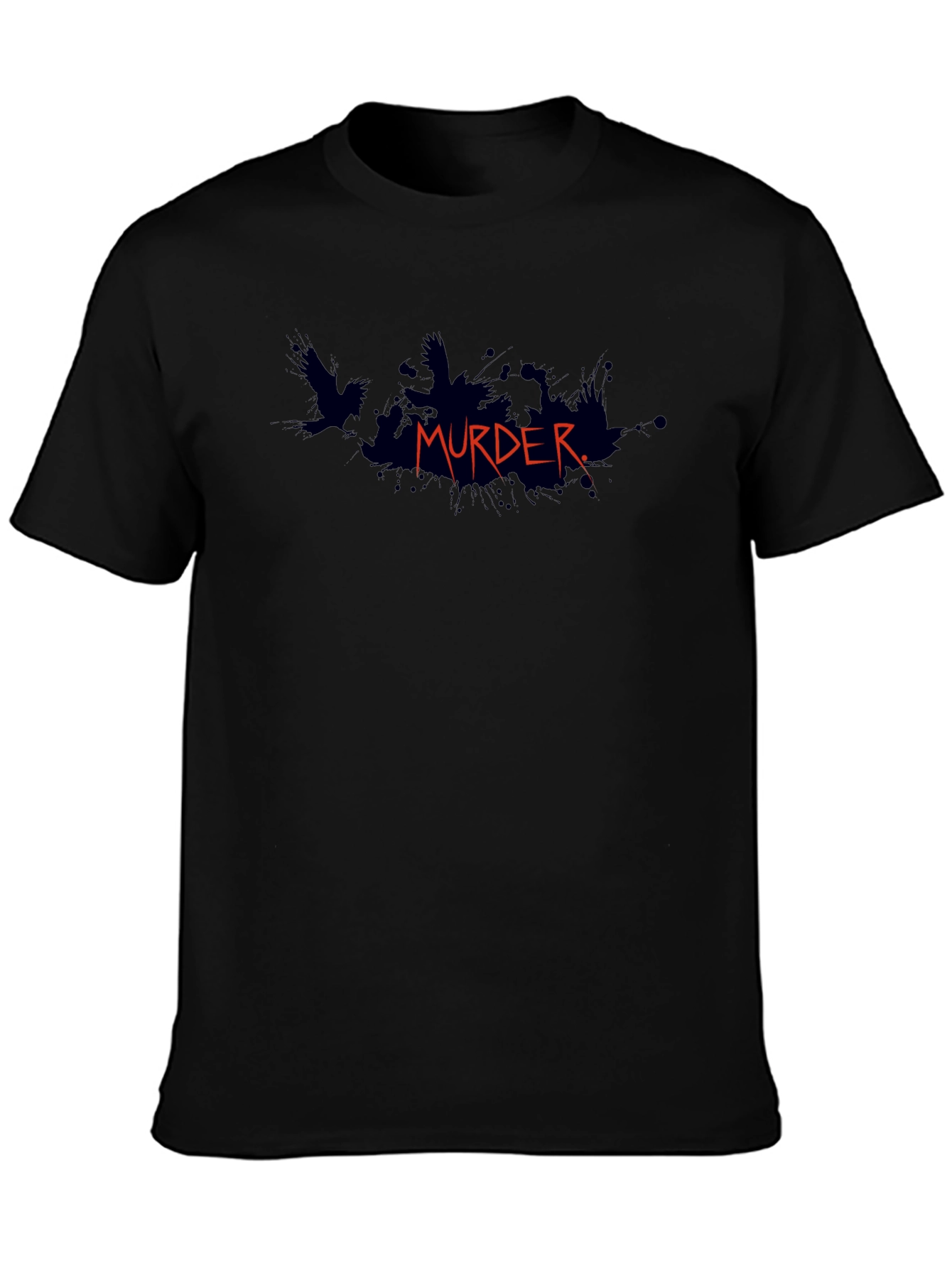 Murder Raven Graphic Tee - Dark Humor Fashion