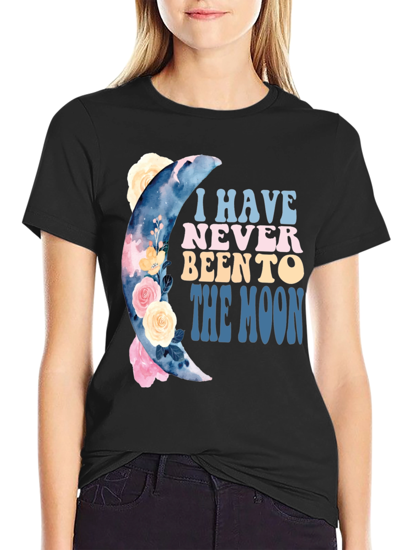 Moon Floral Graphic Tee