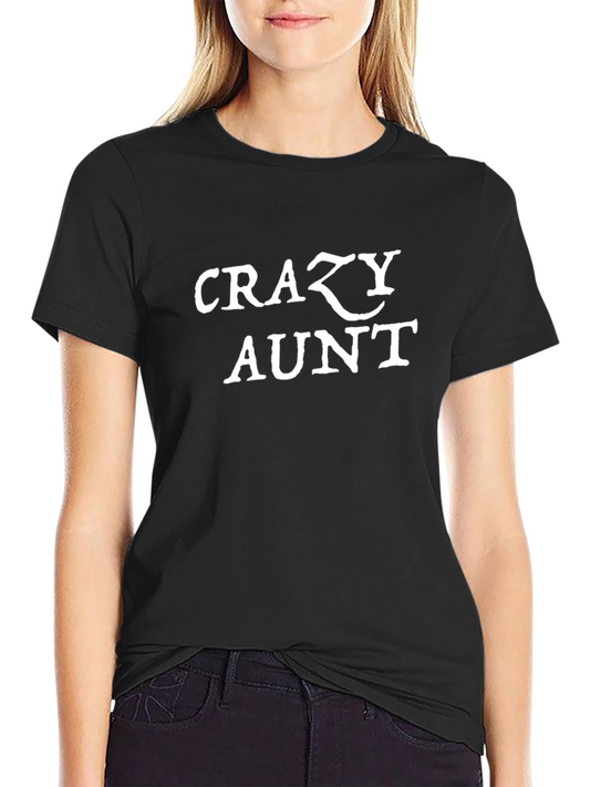 Crazy Aunt Graphic Tee - Soft Cotton Shirt