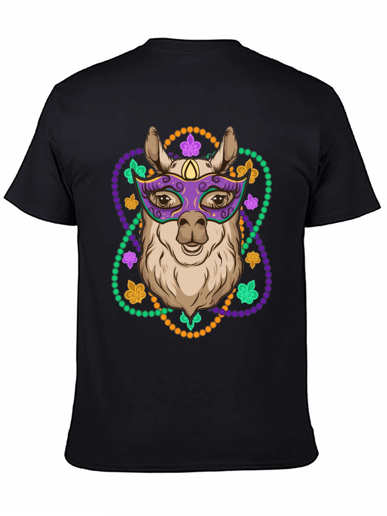 Mardi Gras Llama T-Shirt