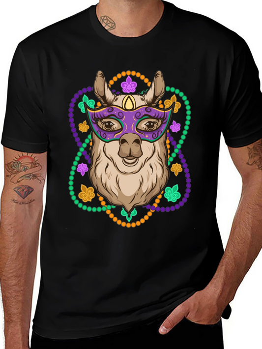 Mardi Gras Llama T-Shirt