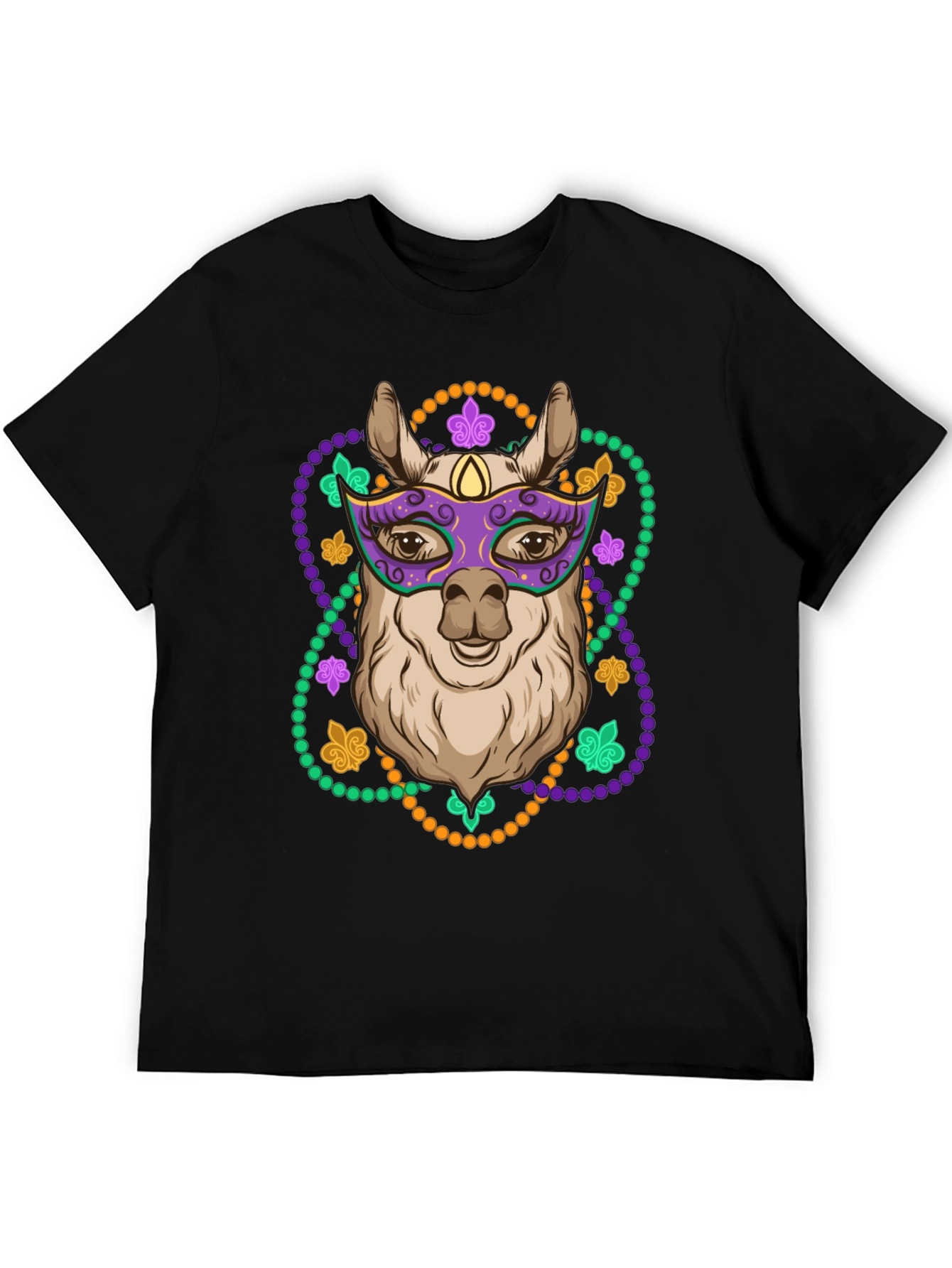 Mardi Gras Llama T-Shirt