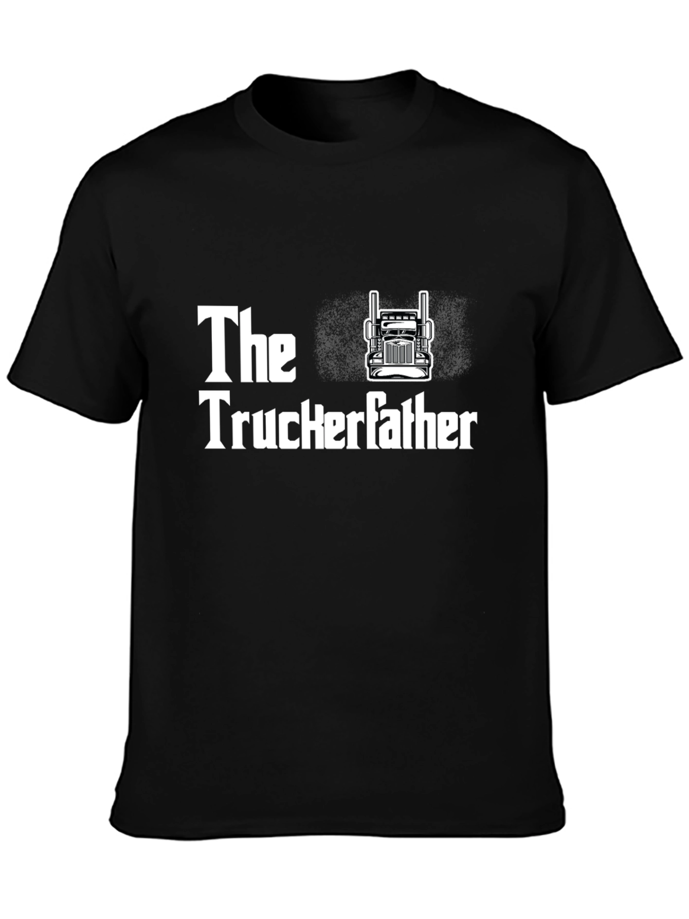 The Truckerfather T-Shirt - Black Cotton Tee