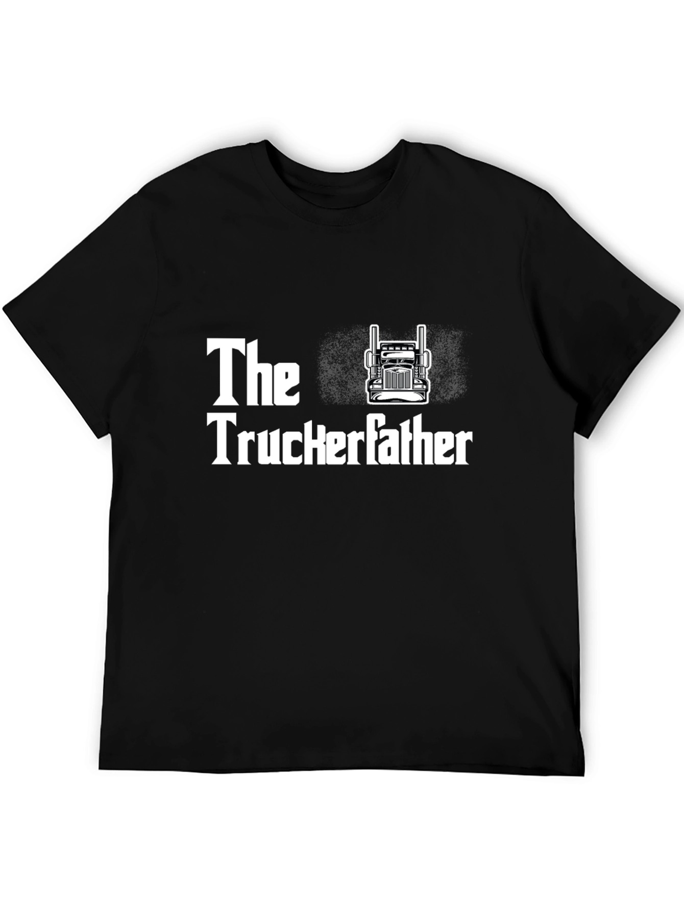 The Truckerfather T-Shirt - Black Cotton Tee