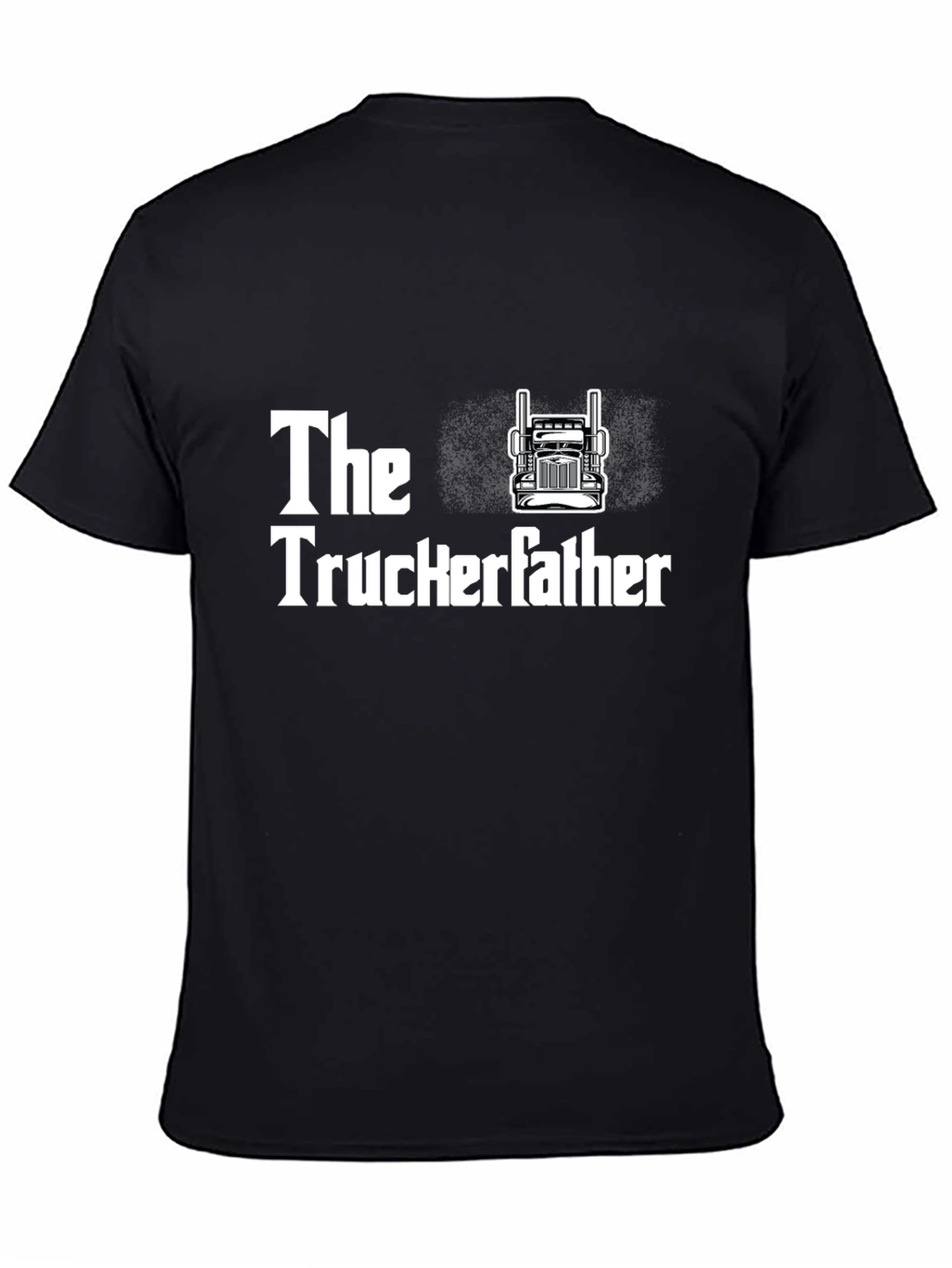 The Truckerfather T-Shirt - Black Cotton Tee