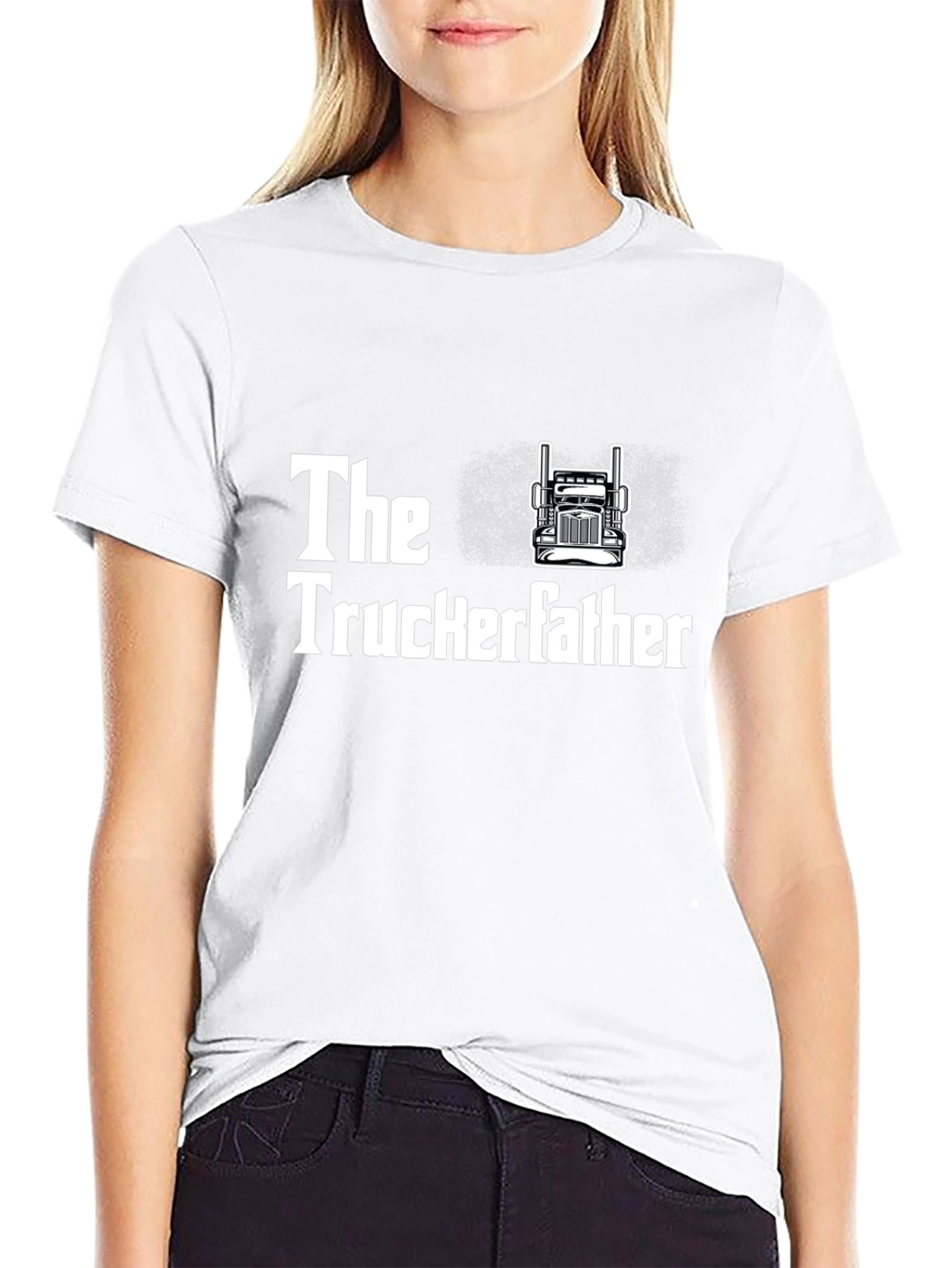 The Truckerfather T-Shirt - Black Cotton Tee
