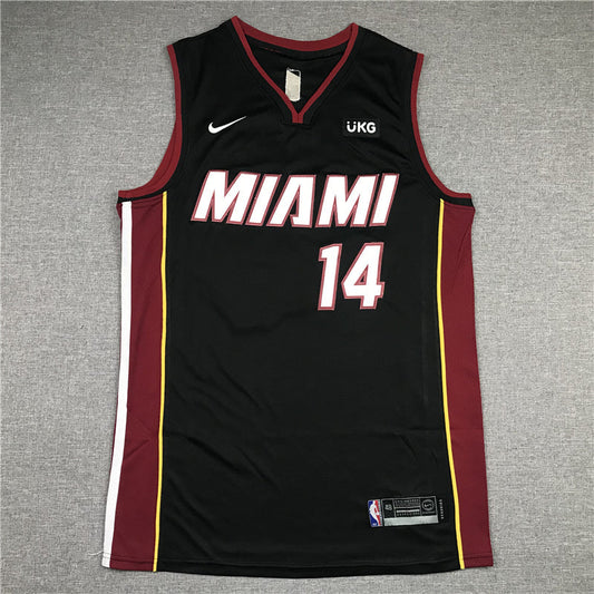 Men's Miami Heat Tyler Herro #14 Black 2022/23 Fast Break Replica Jerseys - Icon Edition