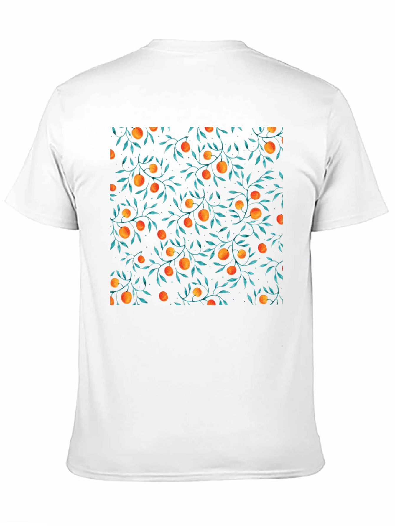 Orange Grove Print Black T-Shirt