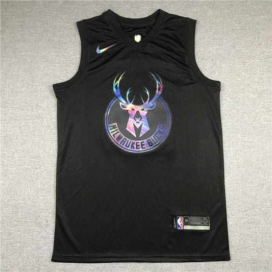 Men's Milwaukee Bucks Giannis Antetokounmpo #34 NBA Black Swingman Jerseys