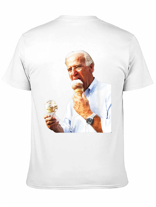 Joe Biden Ice Cream T-Shirt Funny Political Tee