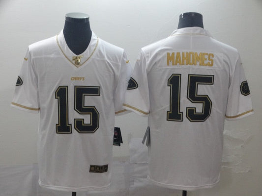 Men's Kansas City Chiefs Patrick Mahomes White Authentic Game Jerseys