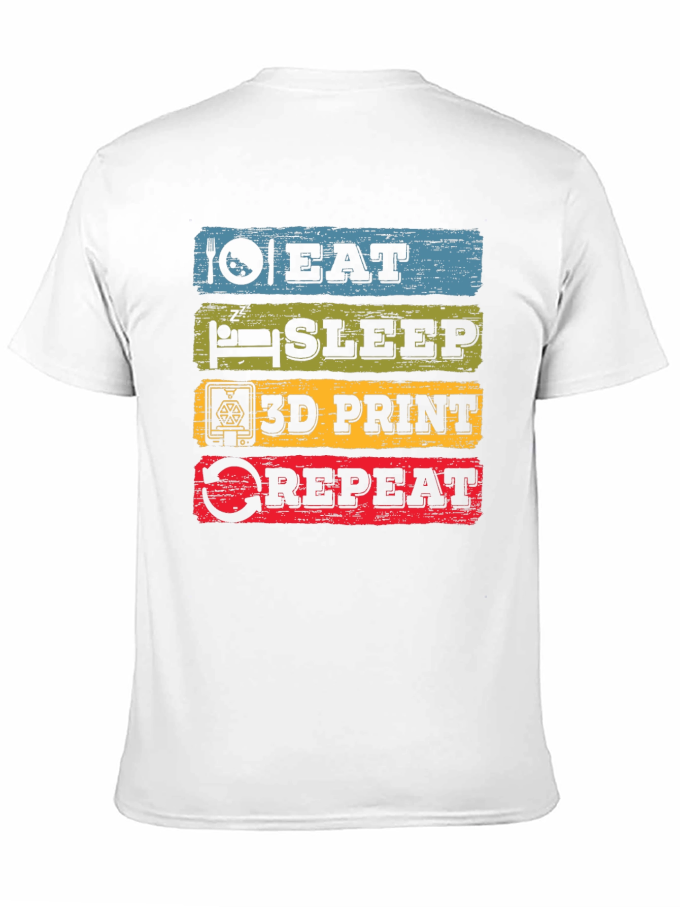Eat Sleep 3D Print Repeat T-Shirt
