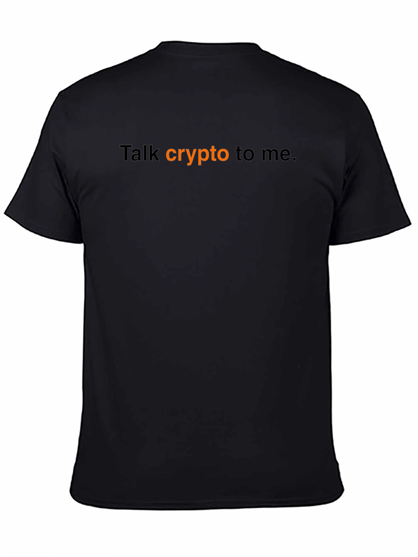 Talk Crypto To Me Black Tee